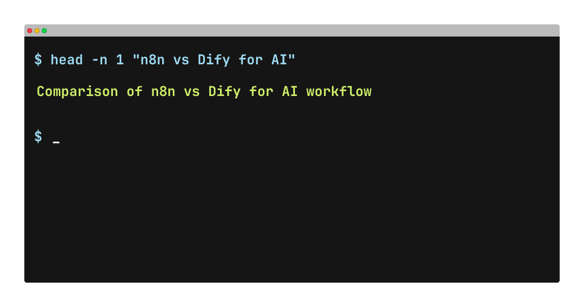 N8n vs. Dify for AI